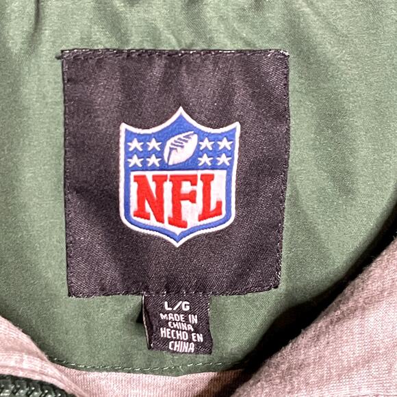 Retro 90s NFL Green Bay Packers Quarter Zip Pullover Jacket Size Large - Picture 4 of 4